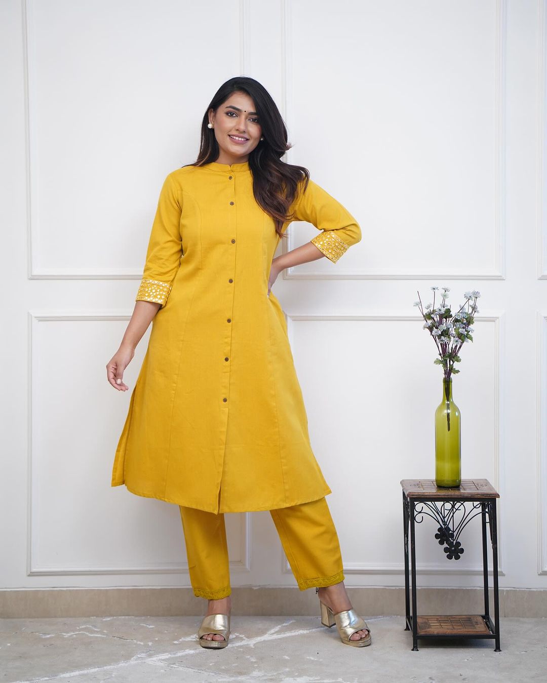 Elegant Classy Yellow Co-ord Set