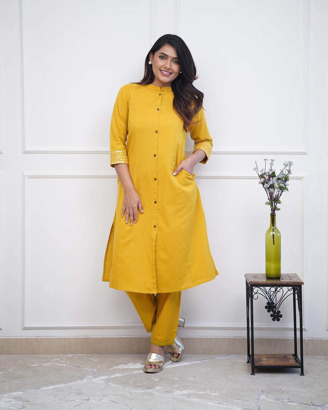 Elegant Classy Yellow Co-ord Set