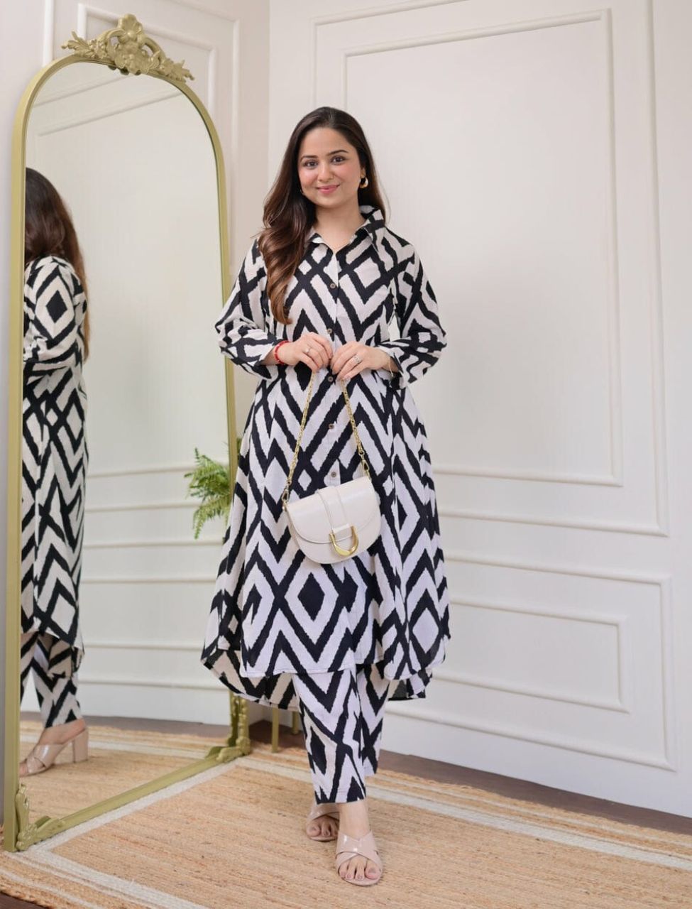 Premium Jaipuri Aline Printed Co-ord Set