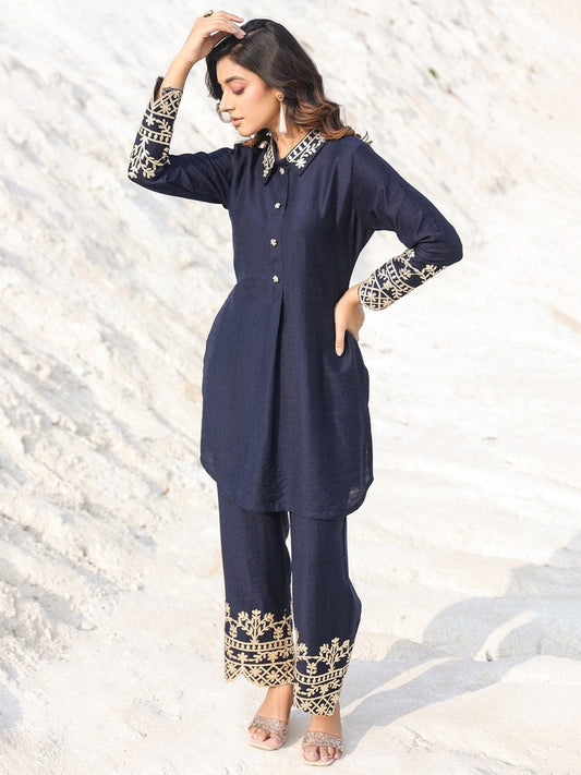 Designer Stylish Embroidered Co-ord Set