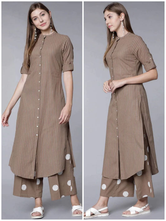 Premium Brown Long Co-ord Set