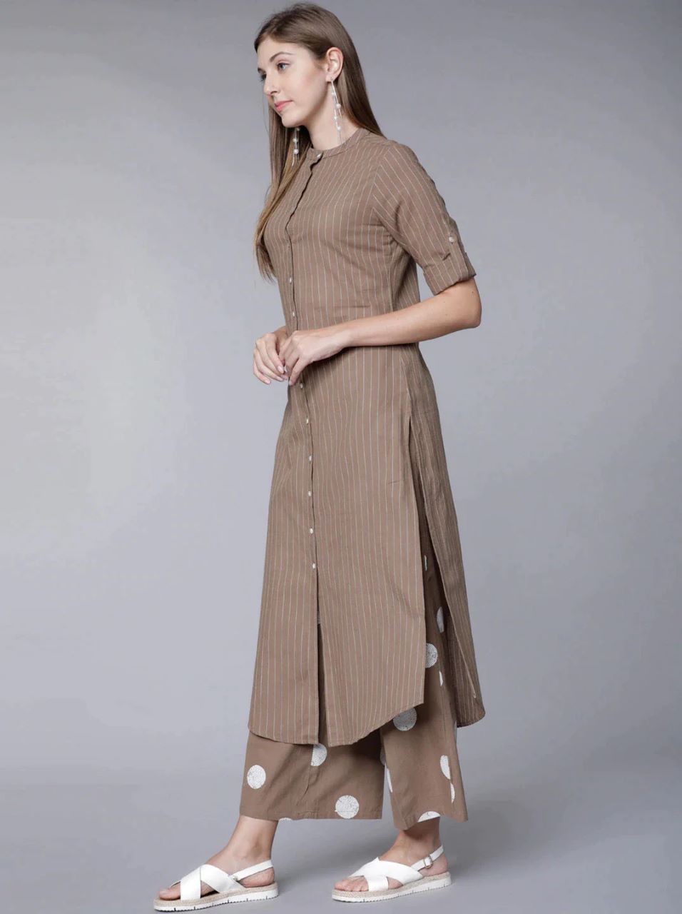 Premium Brown Long Co-ord Set