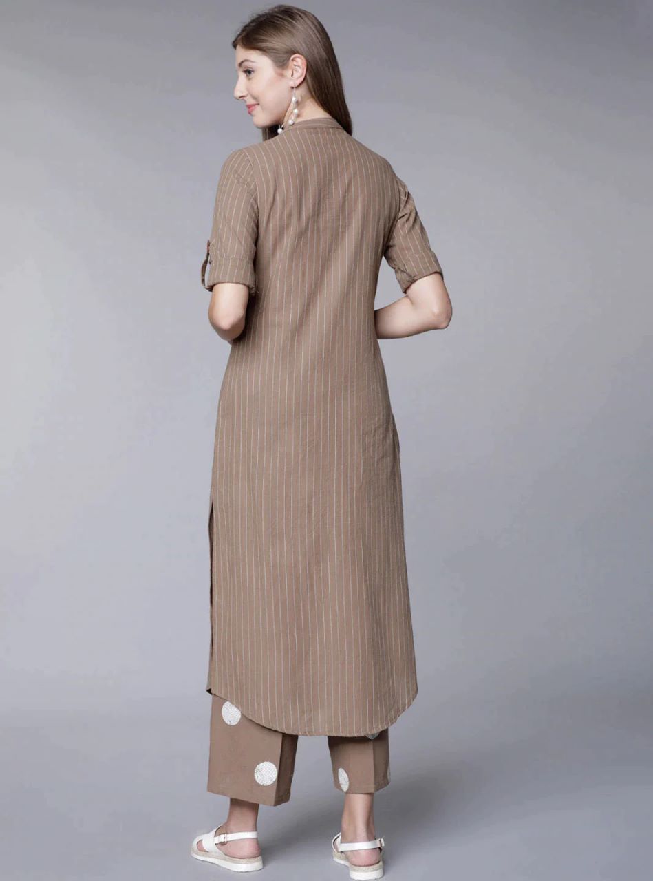 Premium Brown Long Co-ord Set