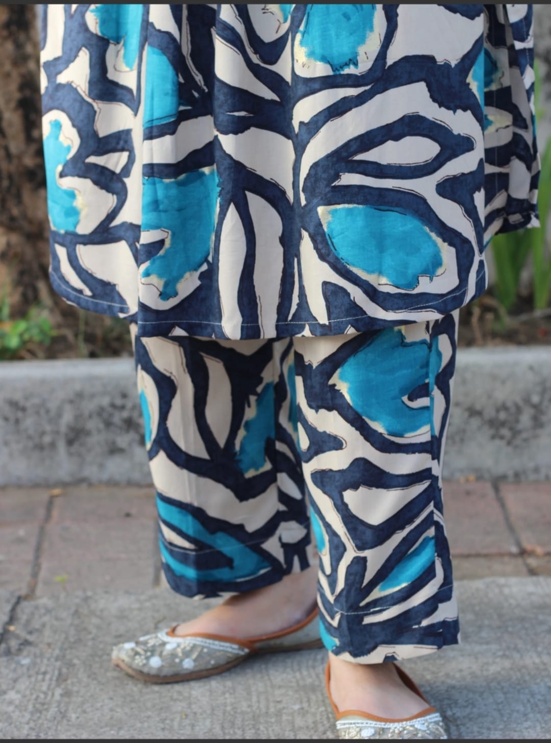 Designer Sanganeri Printed Co-ord Set