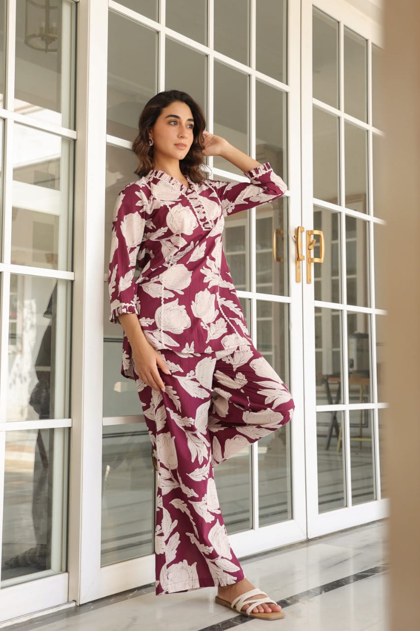 Designer Floral Stylish Co-ord set