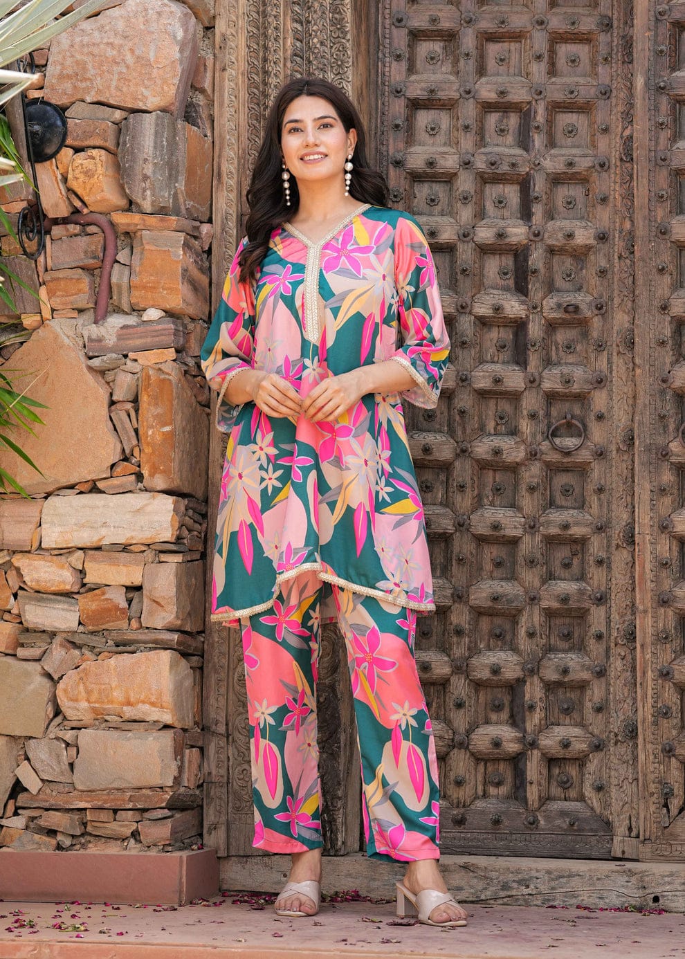 Premium Floral Designer Co-ord Set