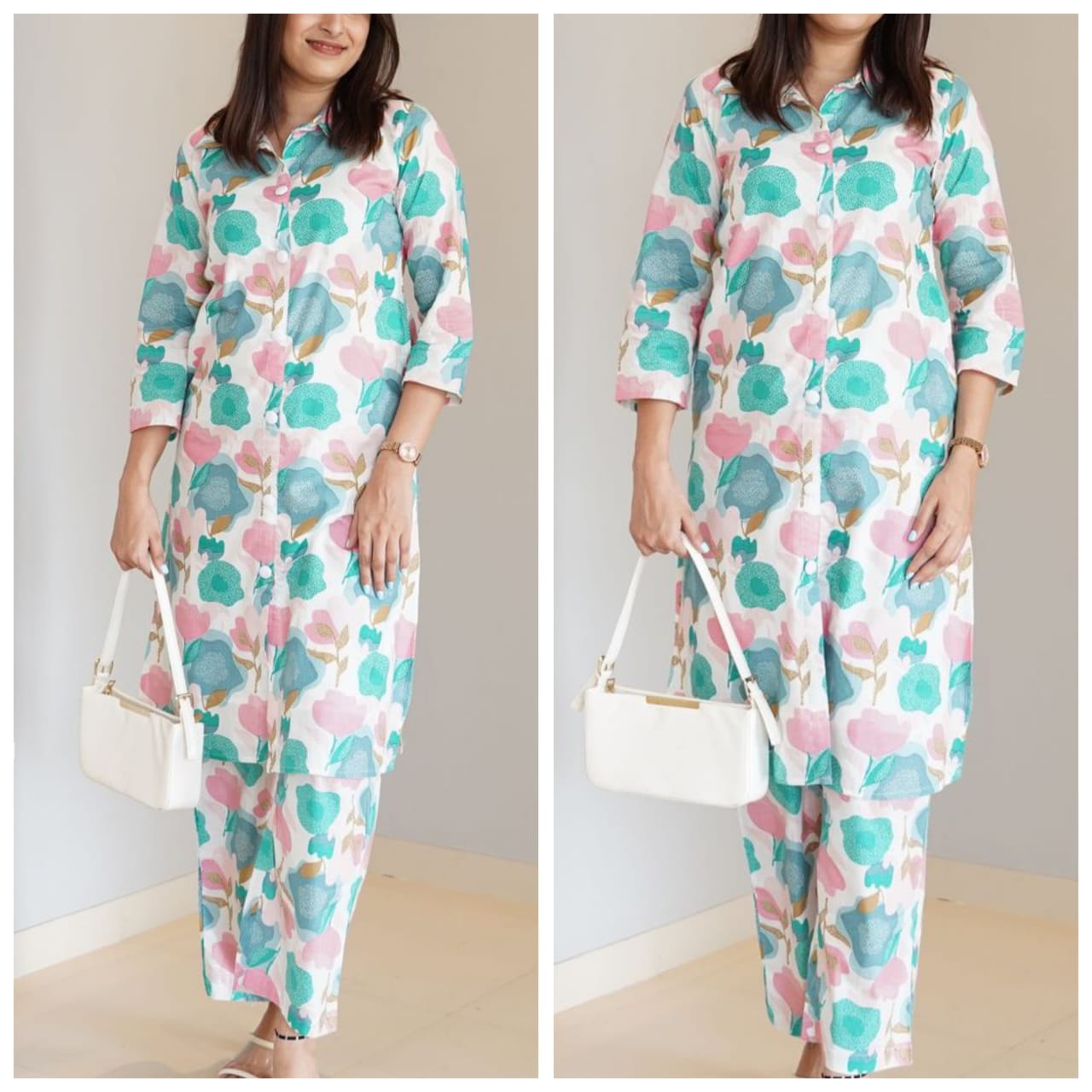 Classic Floral Green Co-ord Set