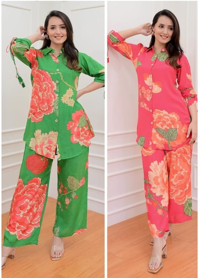 Premium Floral Printed Co-ord set