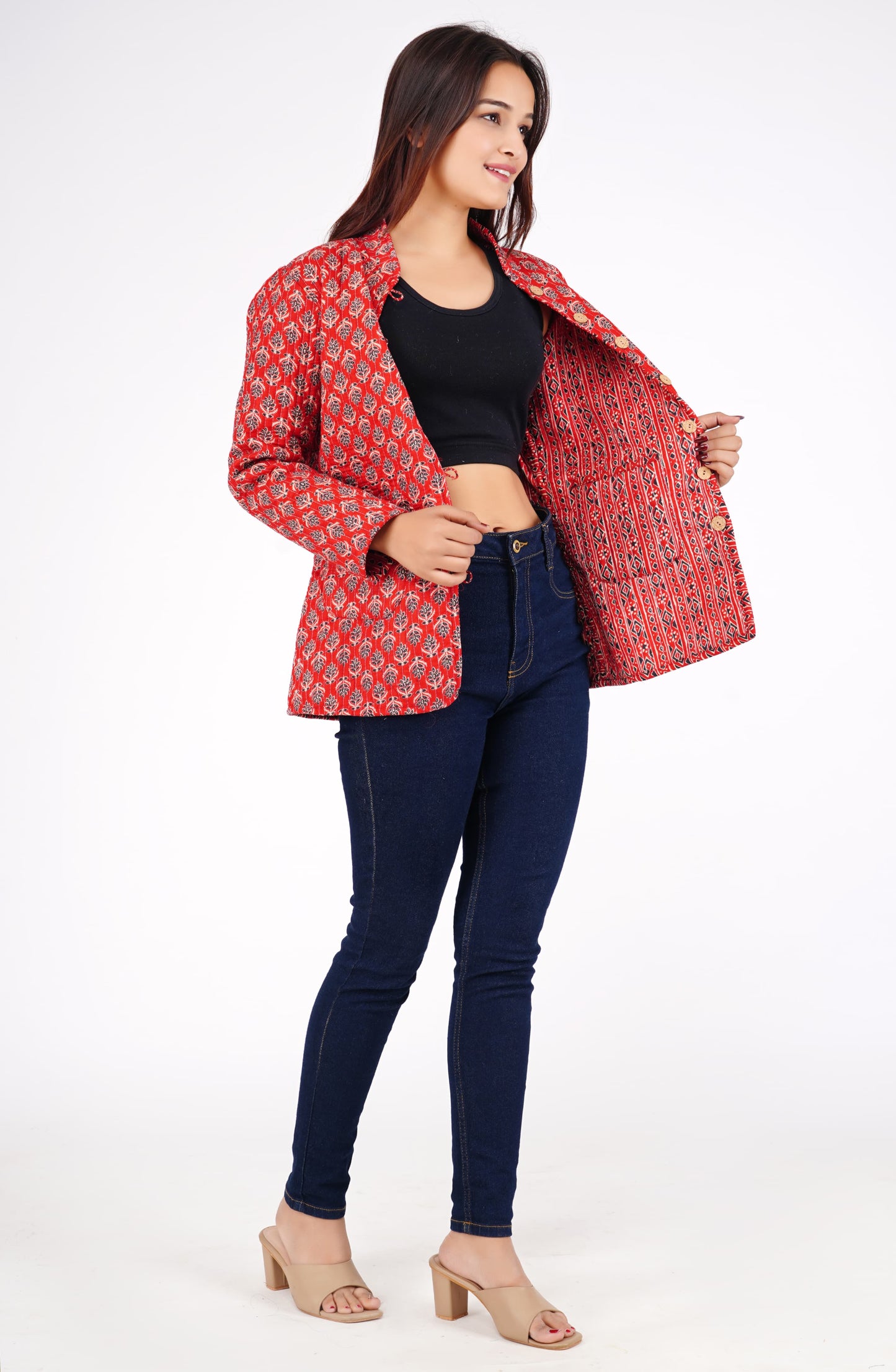 Pure Cotton Quilted Reversible Jacket